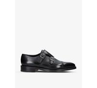 John Lobb Mens John Lobb William Double-Buckle Leather Monk Shoes Black Eur 45 / 11 UK Men