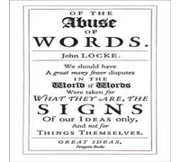 John Locke Of the Abuse of Words Paperback Book John Locke Multicolor