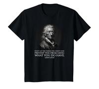 John Locke Quote - Political Philosophy Classical Liberalism T-Shirt, Youth, Black, 2T