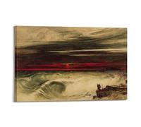 John Martin Fine Artwork Poster The Destruction of Pharaoh's Host Wall Art Picture Canvas Prints Bedroom Living Room Decor 12x18inch(30x45cm)