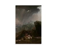 John Martin Joshua Commanding The Sun to Stand Still upon Gibeon Art Painting Decoration Classic Canvas Wall Art Prints Poster Decoration Picture Living RoomWall Decor 16x24inch(40x60cm) Unframe-styl