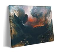 John Martin Painter's《The Great Day of His Wrath》Art Poster Canvas Wall Art Decorative Picture Prints Modern Decor 16x24inch(40x60cm)