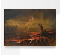 John Martin Pandemonium | Paradise Lost Painting, Vintage Print, Fine Wall Art Poster Artwork Pictures