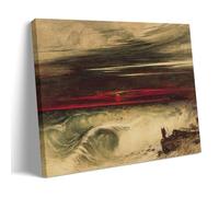 John Martin - The Destruction of Pharaoh's Host Classic Masterpiece Poster Wall Art Picture Painting Canvas Prints Artworks Bedroom Living Room Decor 08x12inch(20x30cm)