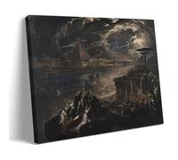 John Martin The Fall of Babylon Canvas Oil Painting Aesthetics ArtPoster Decorative Painting Print Picture Canvas Wall Art Bedroom Office Living Room Decoration16x24inch(40x60cm)