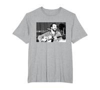John Martyn Live by Everard Smith T-Shirt, Men's Big and Tall, Heather Grey, 3X Tall
