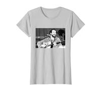 John Martyn Live by Everard Smith T-Shirt, Women, Silver Grey, XX-Large