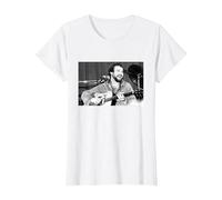John Martyn Live by Everard Smith T-Shirt, Women, White, Large