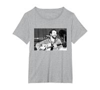 John Martyn Live by Everard Smith T-Shirt, Women's Plus, Heather Grey, 4X