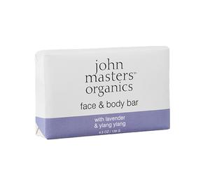 John Masters Organics Face & Body Bar with Lavender & Ylang Ylang - 128g