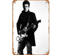 John Mayer (Singer, Songwriter) Music Poster Tin Sign Film Movie Cinema Theater 8 x 12 Inches - Vintage Metal Tin Sign for Home Bar Pub Garage Decor Gifts