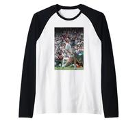 John McEnroe Losing To Stefan Edberg Wimbledon Tennis 1991 Raglan Baseball Tee