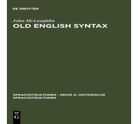 John McLaughlin Old English Syntax Hardcover Book John McLaughlin Multicolor