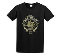 John Mellencamp Rider Tour 2011 (Lowell Ames) Cougar Vintage Men's Fashion T-Shirt Casual Tees Clothing Black XL
