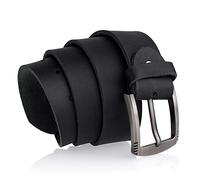 John Moses - Mens Leather Dress Belt Anti-scratched Buckle Soft Genuine Belts for Casual Jeans Dress