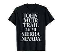 John Muir Trail 211 Miles Sierra Nevada Minimal Hiking Trail T-Shirt