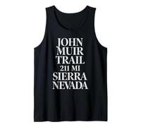 John Muir Trail 211 Miles Sierra Nevada Minimal Hiking Trail Tank Top