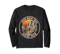 John Muir Trail Hiking Crew Hiker Squad Group Gift Retro Long Sleeve T-Shirt