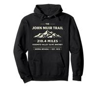 John Muir Trail Outdoor Graphic California Hiking John Muir Pullover Hoodie
