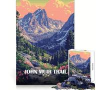 John Muir Trail USA Landscape Poster 1000 Pieces Jigsaws Adults Puzzles Memory Training Restful Escape Flawless Cut Xmas Surprise size 50x75cm