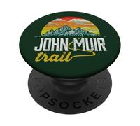John Muir Trail - Vintage Distressed Graphic Tee Shirt PopSockets Adhesive PopGrip