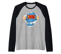 John Name Superhero for Boys Raglan Baseball Tee