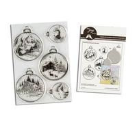 John Next Door - Two Jays Stamp & Die Set - Scenic Bauble - 5 Stamps & 4 Dies