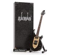 John P : Majesty Music Man - Miniature Guitar Replica - Music Gifts - Handmade Ornamental 1/4 Scale - Includes a Display Box, Name Tag and Miniature Guitar Stand