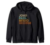 John Paul Ringo George Zip Hoodie