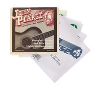 John Pearse Strings Strings 610LM For Acoustic Guitar - Phosphor Bronze And Silk Wound - Light Gauge 11-50