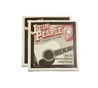 John Pearse Acoustic Strings 80/20 Bronze Light 12-53 2 Pack Bundle