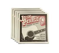 John Pearse Acoustic Strings 80/20 Bronze Light 12-53 5 Pack Bundle
