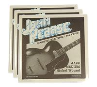 John Pearse Electric Strings Pure Nickel Jazz Medium 12-52 (3 Pack Bundle)