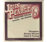 John Pearse Resophonic Guitar Baritone Phosphor Bronze Open E Tuning, .017 - .076, 3250
