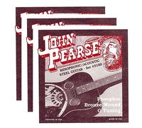 John Pearse Resophonic Strings Phosphor Bronze G Tuning 16-59 (3 Pack Bundle)