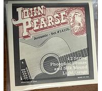 John Pearse Strings® 1410L For 12-String Acoustic Guitar - Phosphor Bronze And Silk Wound - Light Gauge 10-49