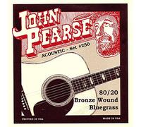 John Pearse Strings® 250 For Acoustic Guitar - 80/20 Bronze Wound - Bluegrass 12-56