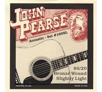John Pearse Strings Strings 160SL For Acoustic Guitar - 80/20 Bronze Wound - Slightly Light Gauge 11-50