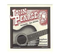 John Pearse Strings Strings 570C For Acoustic Guitar - Phosphor Bronze Wound - Slightly Light Gauge Customs 11-52