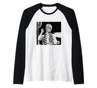 John Peel OBE Radio 1 DJ 1982 by Virginia Turbett Raglan Baseball Tee
