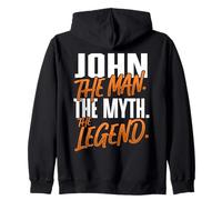 John Personalized Name The Man The Myth The Legend Zip Hoodie