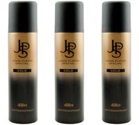 John Player Deo Spray Gold 48H Antiperspirant 3 X 150Ml JPS Gold Deodorant