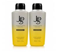 John Player Special Energy Hair & Body Shampoo 2 x 500ml - 2-in-1 Shampoo & Shower Gel for Men - Fresh Masculine Fragrance - For Hair and Body - 1000ml Value Pack