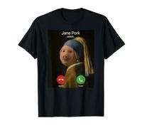 John Pork Girl with a Pearl Earring Vermeer Funny Meme Viral Value Graphic T-Shirt
