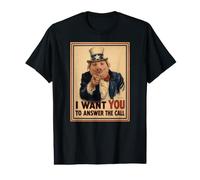 John Pork I Want You to Answer the Call Uncle Sam Meme Funny Value Graphic T-Shirt