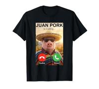 John Pork is Calling Brainrot Meme Mexican Men Teen Boys T-Shirt