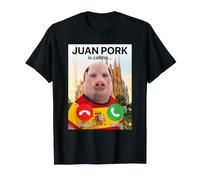 John Pork is Calling Brainrot Meme Spain Flag Juan Teen Boy T-Shirt