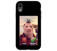 John Pork is Calling Internet Meme Character Funny Saying Case for iPhone XR