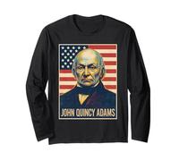 John Quincy Adams Portrait Long Sleeve T-Shirt