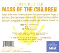 JOHN RUTTER: MASS OF THE CHILDREN NEW CD